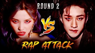 KPOP RAP ATTACK:  Female VS Male | Blackpink/(G)I-DLE/Itzy/DC/Everglow/SKZ/BTS/EXO+ (ROUND 2) Mashup