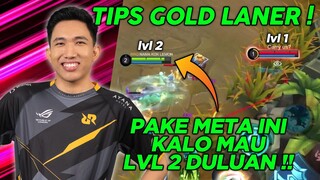 CARA LEVEL 2 DULUAN DI GOLD LANE ! - Mobile Legends