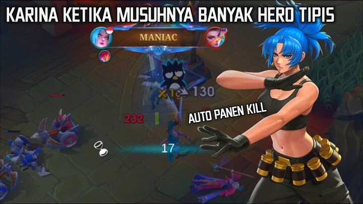 Karina Ketika Musuhnya Banyak Hero Tipis🔥 - Tanzz Gameplay