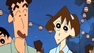 【Crayon Shin-chan】Go to the night market late at night to watch the fireworks display, drink soda an