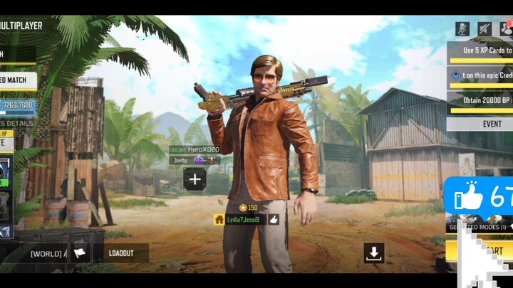 using krm gold camo l Call Of Duty Mobile