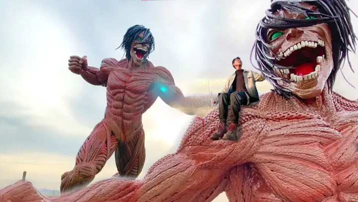 It takes for 30 days to build “Attack on Titan” EREN made of tires