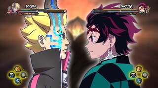 BORUTO KARMA VS TANJIRO HINOKAMI | Jump Force MOD