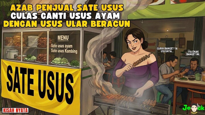 AZAB PENJUAL SATE USUS CULAS GANTI USUS AYAM DENGAN USUS ULAR BERACUN