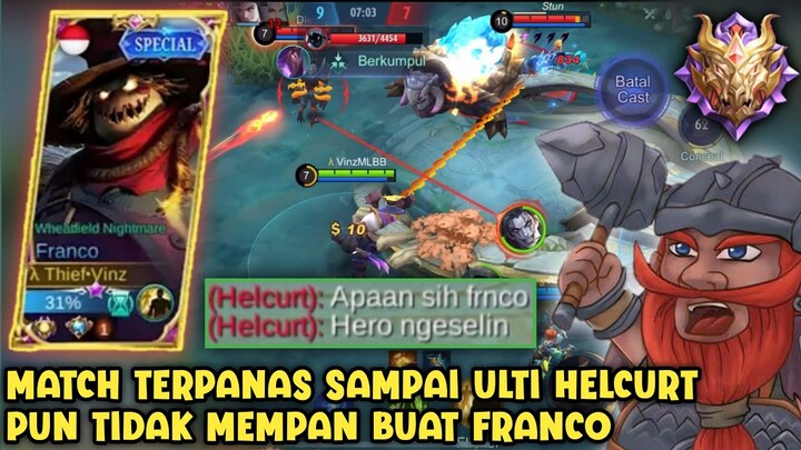 98% TARIKAN TIDAK PERNAH MELESET SAMPAI" ULTI HELCURT PUN TIDAK MEMPAN BUAT FRANCO - MLBB