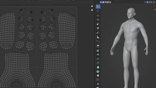 【Chinese subtitles】Blender official-free open source human body basic model package