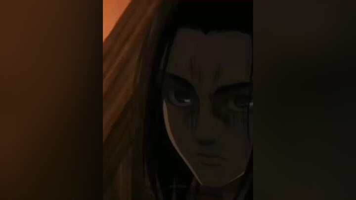 eren's face just proves that he really loves mikasa eremika erenjaeger mikasaackerman aot AttackOnT