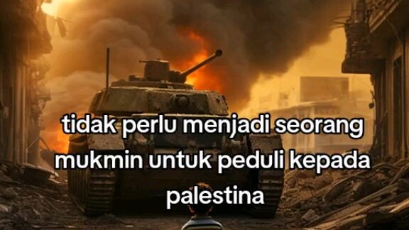 "cukup menjadi manusia untuk membela palestin"