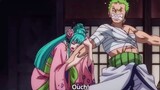 She forces Zoro to stay 🥺