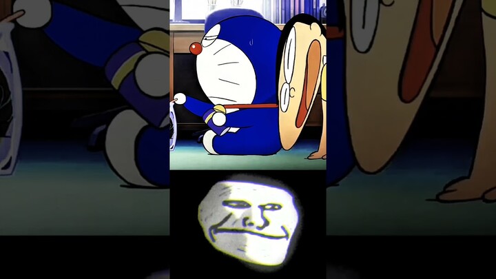 DORAEMON TROLL FACE MOMENT🗿‼️ #trollface#sigma#attitude#viralvideo#trending#doraemon#shorts#anime