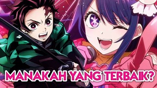 Anime Mana yang lebih Bagus Oshi no Ko atau Kimetsu no Yaiba?
