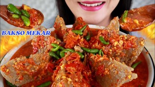 ASMR BAKSO BOGEM MEKAR JUMBO KUAH SAMBEL CABE RAWIT ULEK | INDONESIAN FOOD | ASMR MUKBANG INDONESIA