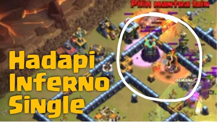 BARU TAU TERNYATA Hadapi Inferno Single Pake Dua Spell ini Coc Indonesia