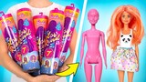 ĐẬP HỘP Búp Bê Barbie Sắc Màu Biến Hóa