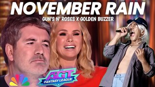 Golden Buzzer : Simon Cowell cried when he heard the song November Rain with an extraordinary voice