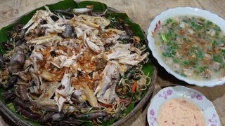 2 ký Nhái cơm đổi 1 con gà. Cháo gà xé phay bông súng - Bin Đen Miền Tây # 309