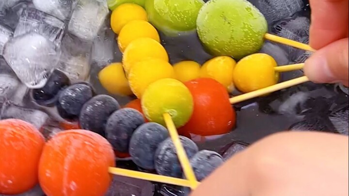 All it takes is a bottle of mineral water to make your very own refreshing summer candied hawthorns—