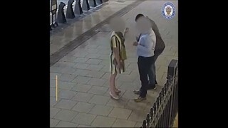 WATCH _ Dancing thief s fancy footwork caught on camera as he slyly steals £9k R