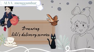 🍃~Drawing kiki's delivery service~🍃, siapa di sini yang suka Ghibli? (termasuk aku heheh🫂)