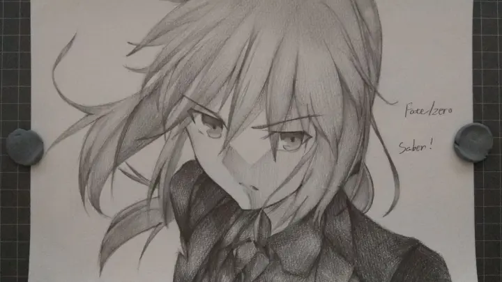 [Hand-drawn] [ERIKO]  Saber From Fate/Stay Night In 240 Minutes
