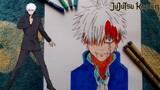Menggambar Gojo Satoru ☠️ ( Anime ) Jujutsu Kaisen