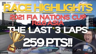 Gran Turismo SPORT Race Highlights - THE LAST 3 LAPS 2021 FIA Nations Cup Rd.6 ASIA