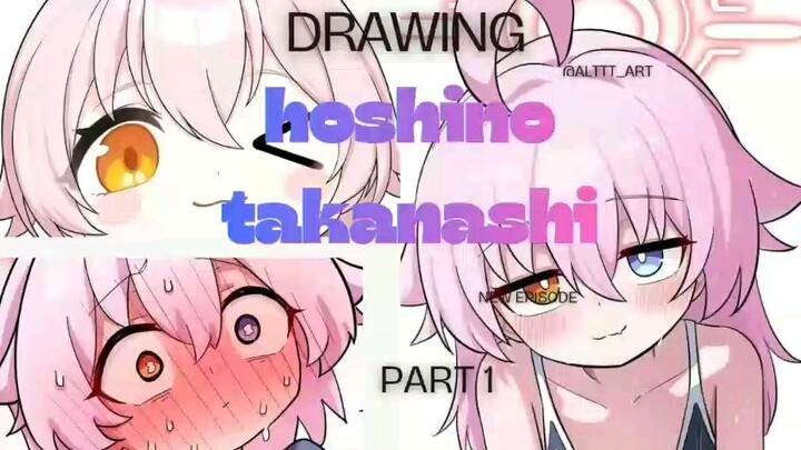 menggambar hosino takanashi bluearcive           (part1)