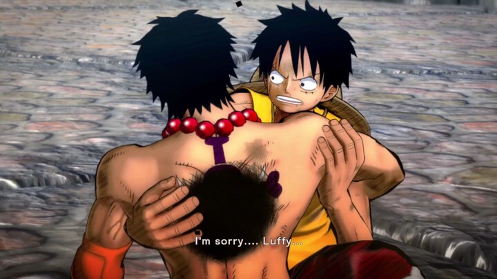 Momen paling sedih di One Piece! Kematian ACE di depan Luffy - One Piece Burning Blood Gameplay