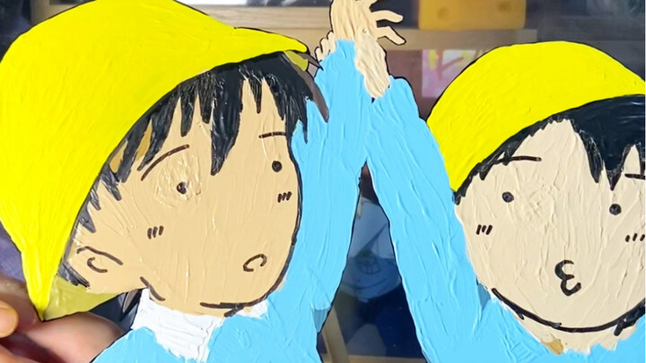 Acrylic hand painting: Lan, after waiting so long, are you feeling sad?