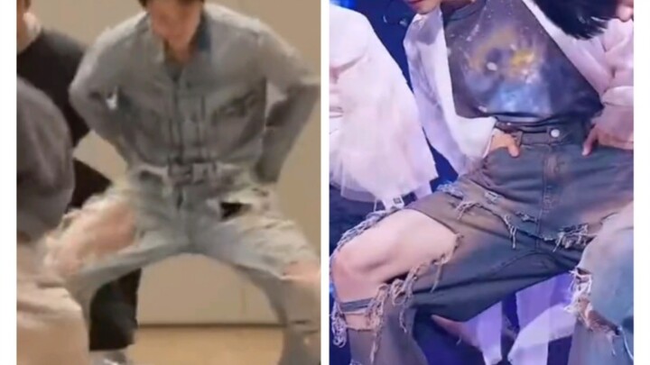 Cười muốn chết luôn, cùng một công ty mà quần lại đồng loạt đứt rách, đẳng cấp quá!