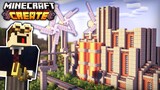 I Built a WIND & STEAM POWER PLANT in Minecraft Create Mod