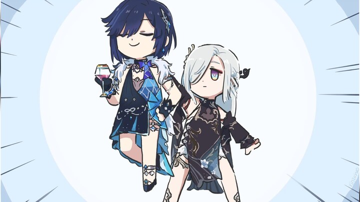 【心脏弱真君】夜兰：新衣服，拿下！申鹤：新衣服的夜兰，拿下！