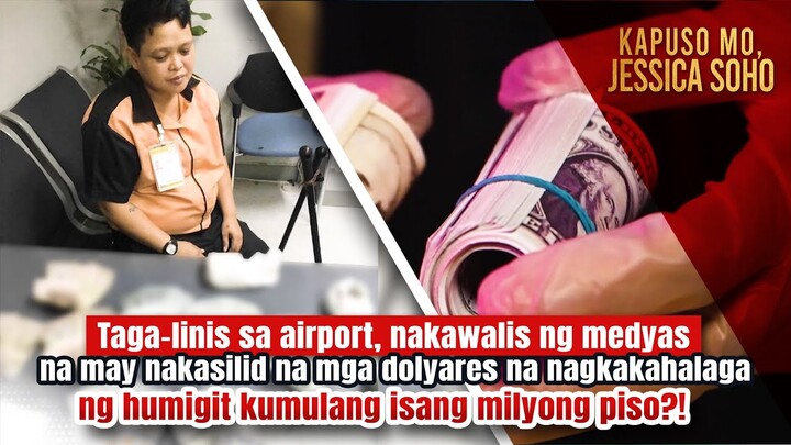 Taga-linis, nakawalis ng medyas na may dolyares na nasa 1M-piso ang halaga | Kapuso Mo, Jessica Soho