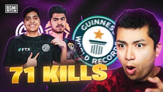 ROLEX REACTS to 71 KILLS WORLD RECORD | PUBG MOBILE | BGMI