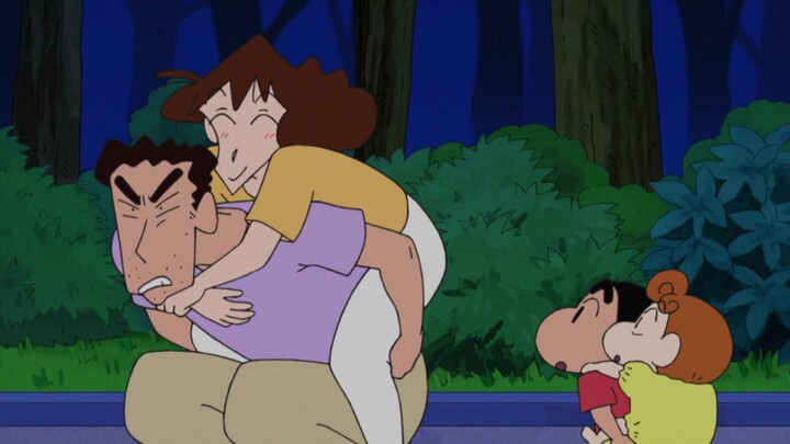 Crayon Shin-chan: For 120 kilograms of rice, Guangzhi ran with Meiya on his back, and was stunned wh