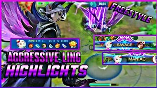 Insane & Aggressive Ling HIGHLIGHTS!| "FAST HAND +  FREESTYLE" | (GAMEPLAY) YOU CANNOT ESCAPE - MLBB