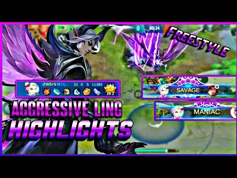 Insane & Aggressive Ling HIGHLIGHTS!| "FAST HAND +  FREESTYLE" | (GAMEPLAY) YOU CANNOT ESCAPE - MLBB