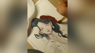 không biết có ai xem vid t sketch bức này chưa ta??? viral tranh