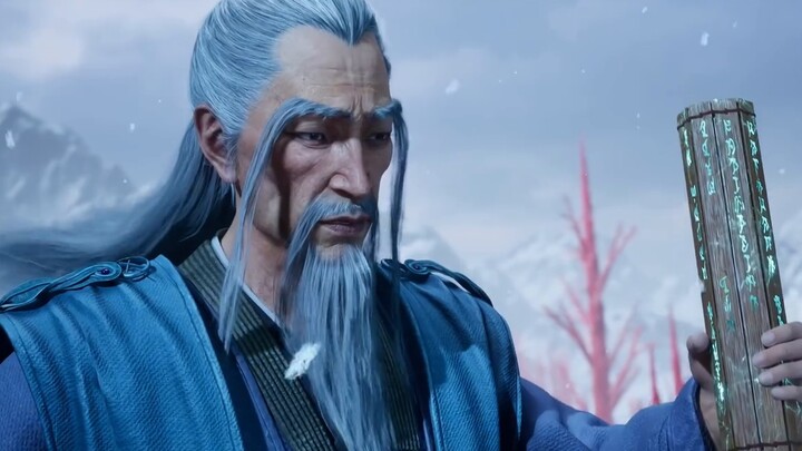 Snow-white eyebrows and silver hair, a Taoist air, his natal star Qingming, a needle from his finger