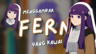 Menggambar murid kesayangan mbah Frieren si imut Fern