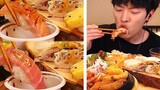 【Food】SIO Mukbang: Seafood sushi, tonkatsu & unagi sushi