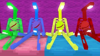Monster School : RAINBOW light head BABY- Minecraft animation
