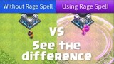 Rage Spell VS NO-Rage Spell | Clash of Clans