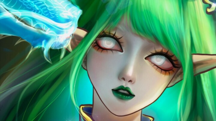 Weird color scheme, looks like that green onion has come to life.