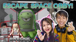 แย่แล้ว โดนเอเลี่ยนจับตัวไป ช่วยด้วย!!!   Escape Space OBBY! [ Roblox ]