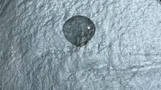 The transformation from a drop of water to ink