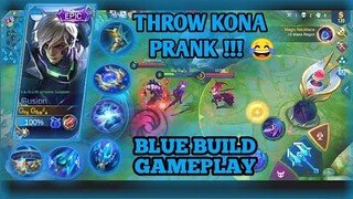 Gusion Throw Game Prank | Blue Build 94.5% Winrate Laughtrip 😂