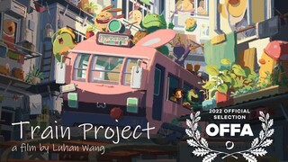 Healing animated short film "Train Project"