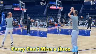 Curry can't miss  💦 | shoot around before clippers vs warriors game
