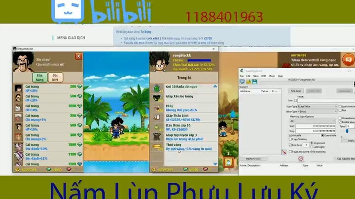 Tets thử nhân phẩm với ae ngọc rồng #game